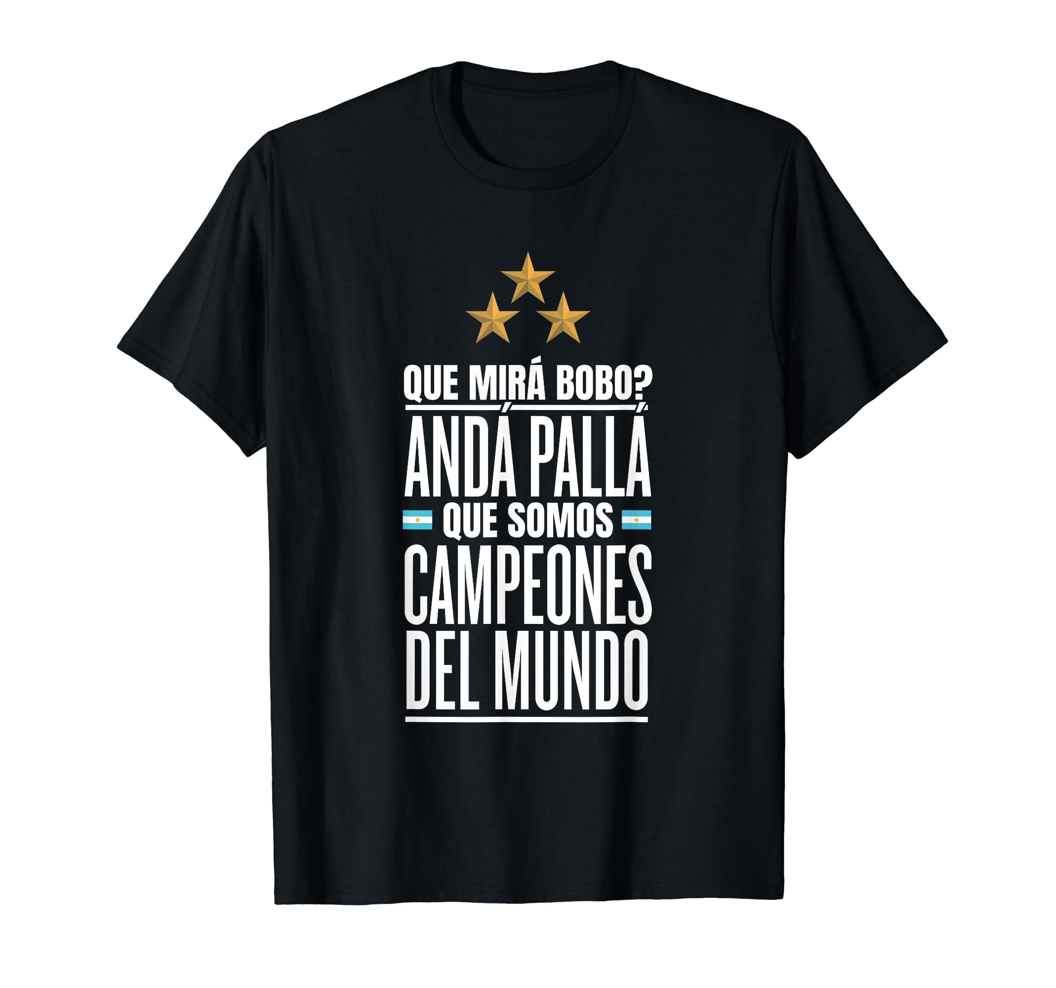 Argentina World Champion 2022 Soccer T-Shirt - Novelty Apparel for Adults