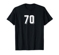 Number 70 80S 90S Soccer Team Jersey T-Shirt - Custom Art Print for Adults