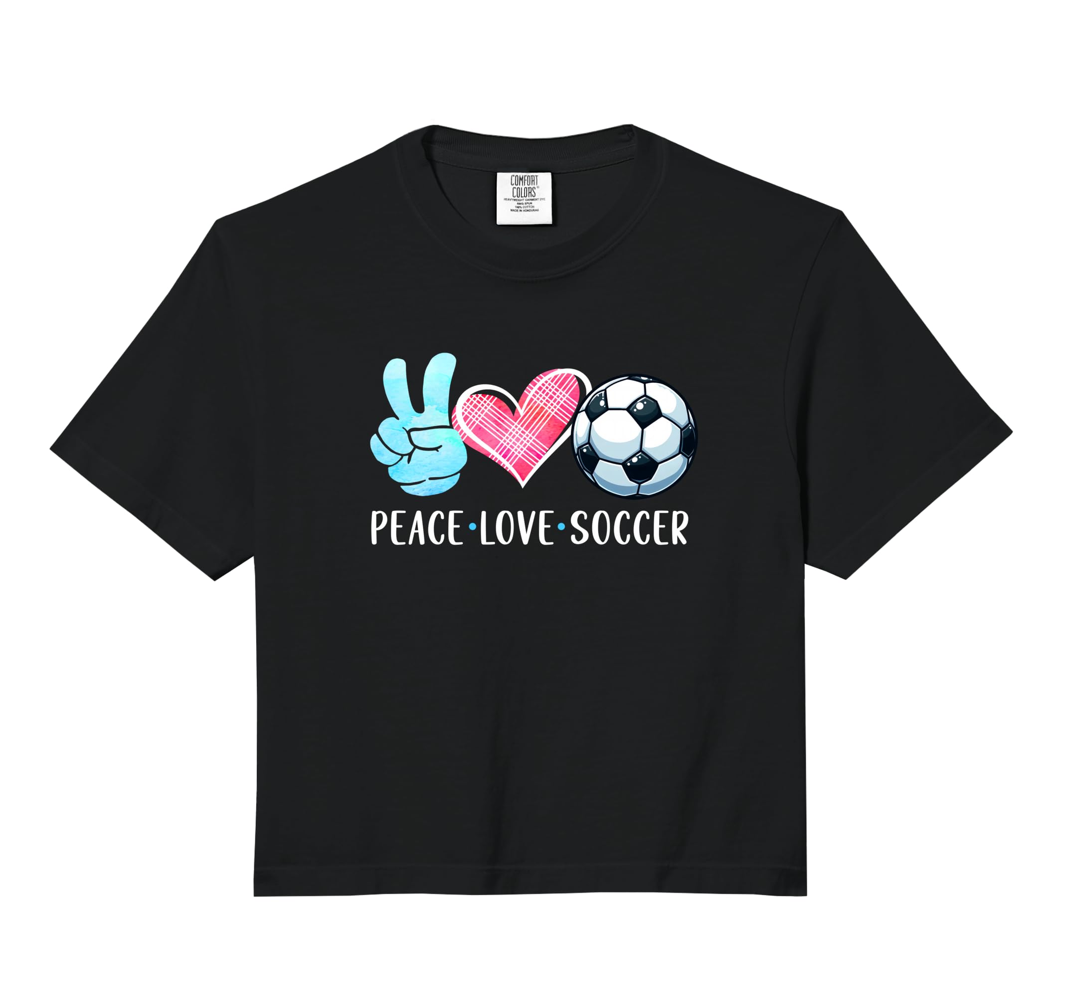 Soccer Lover Soccer Player Game Day Peace T-Shirt - Unique Graphic Unisex