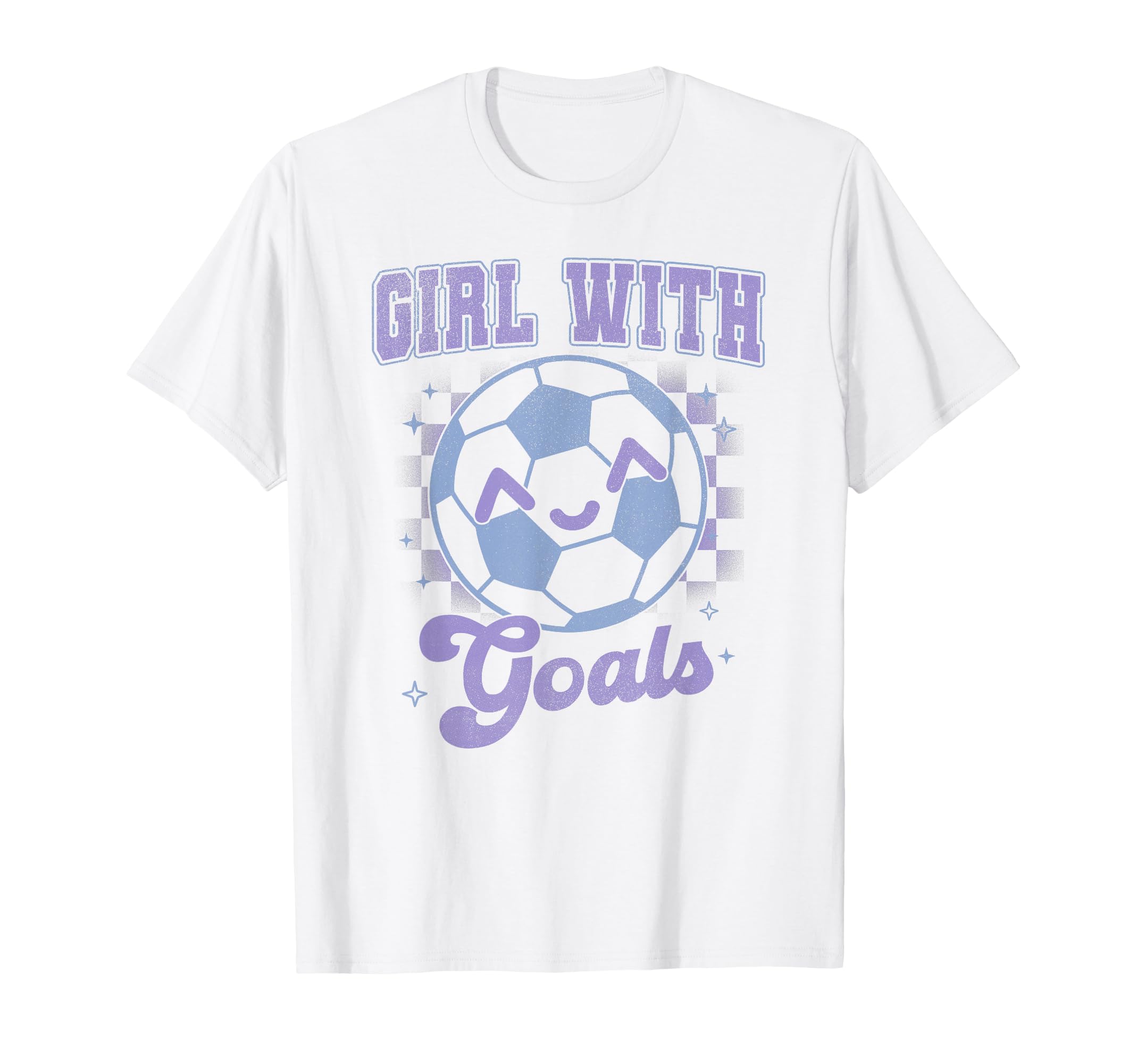 Trendy Goals Soccer Ball Chest Logo T-Shirt - Graphic Print Unisex