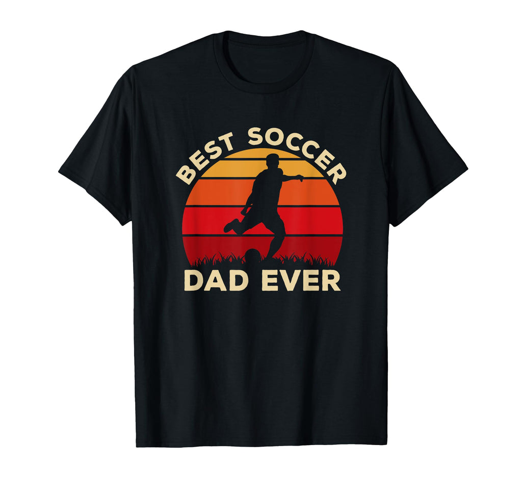 Sunset Best Soccer Dad Soccer Gift T-Shirt - Minimalist Print for Adults