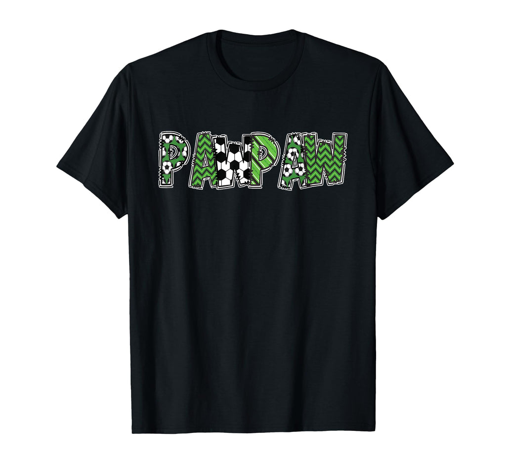 Soccer Grandpa Pawpaw Birthday Party T-Shirt - Trendy Graphic Men Women