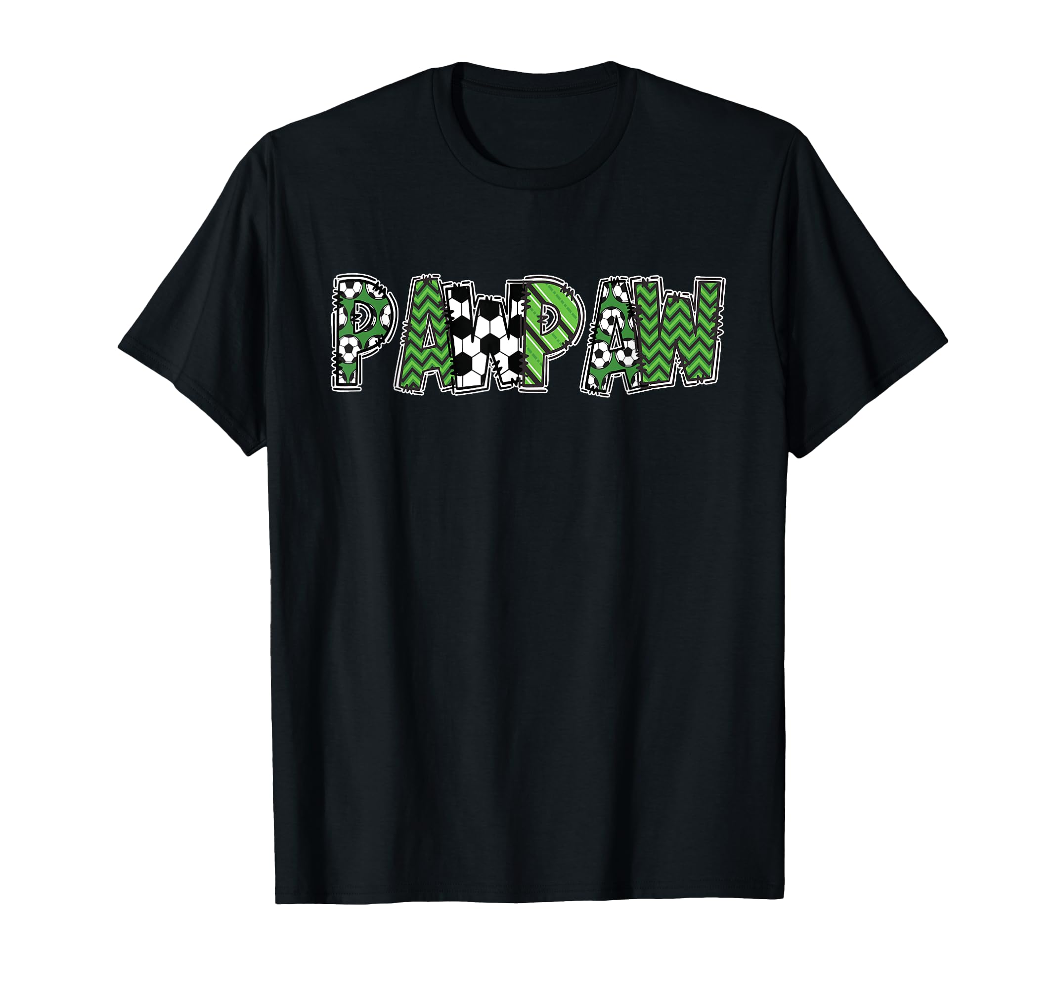 Soccer Grandpa Pawpaw Birthday Party T-Shirt - Trendy Graphic Men Women