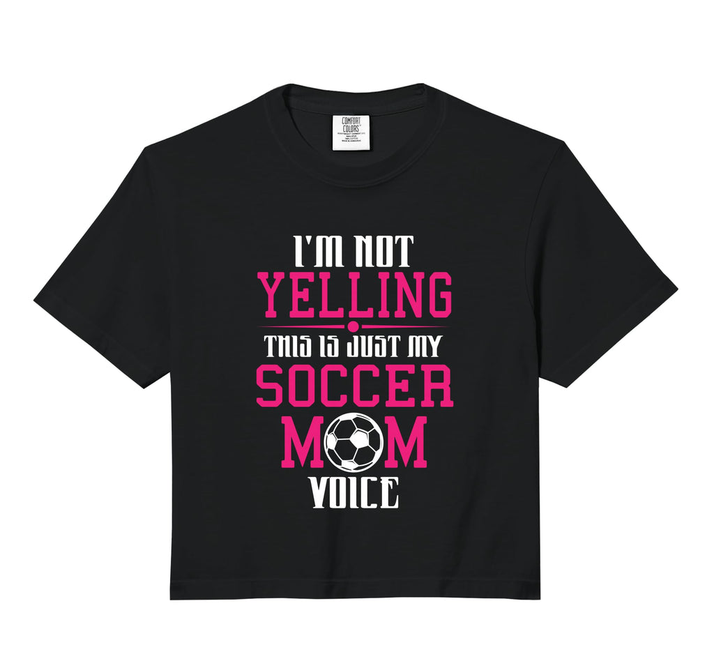 Im Not Yelling This Is My Soccer Mom Hoodie - Minimalist Print Unisex