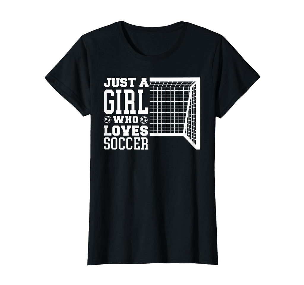 Funny Just Who Loves Soccer T-Shirt - Unique Graphic Men Women