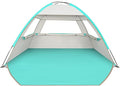 Venustas Beach Tent Sun Shelter for 3/4-5/6-7/8-10 Person, UPF 50+ UV Protection Beach Canopy, Lightweight and Easy Setup Cabana, Portable Shade Tent