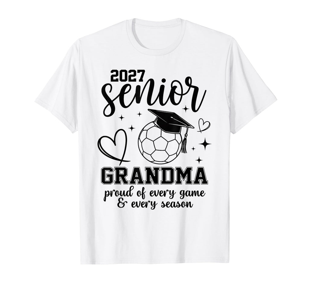 2027 Senior Soccer Grandma Proud T-Shirt - Custom Art Print for Adults