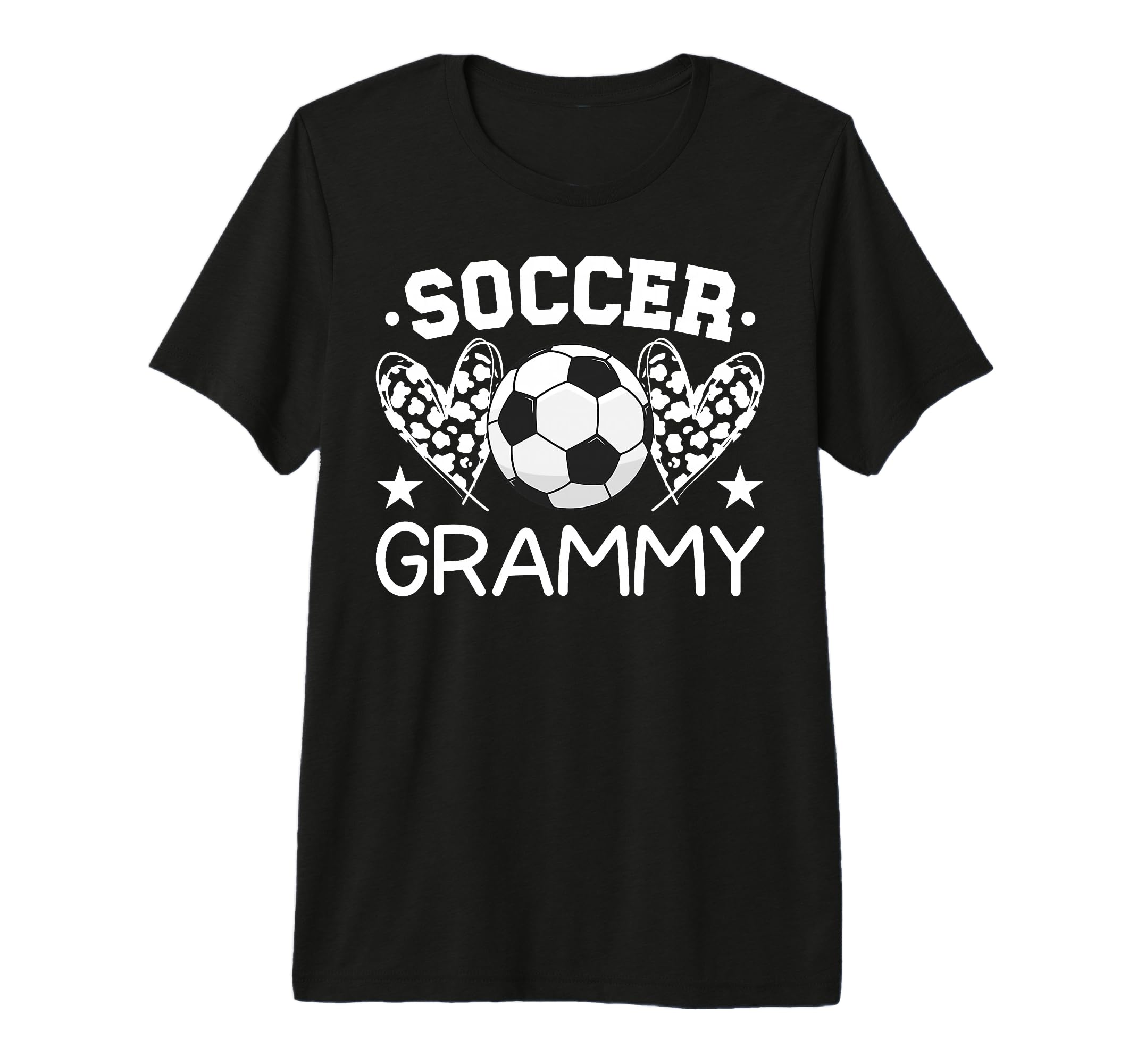 Soccer Grammy Hearts Grammy Soccer T-Shirt - Trendy Graphic for Adults