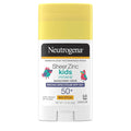 Neutrogena Sheer Zinc Oxide Kids Mineral Sunscreen Stick, Broad Spectrum SPF 50+ & UVA/UVB Protection & Water Resistant with Residue-Free, No-Mess Application, Oil- & Paraben-Free, 1.5 oz