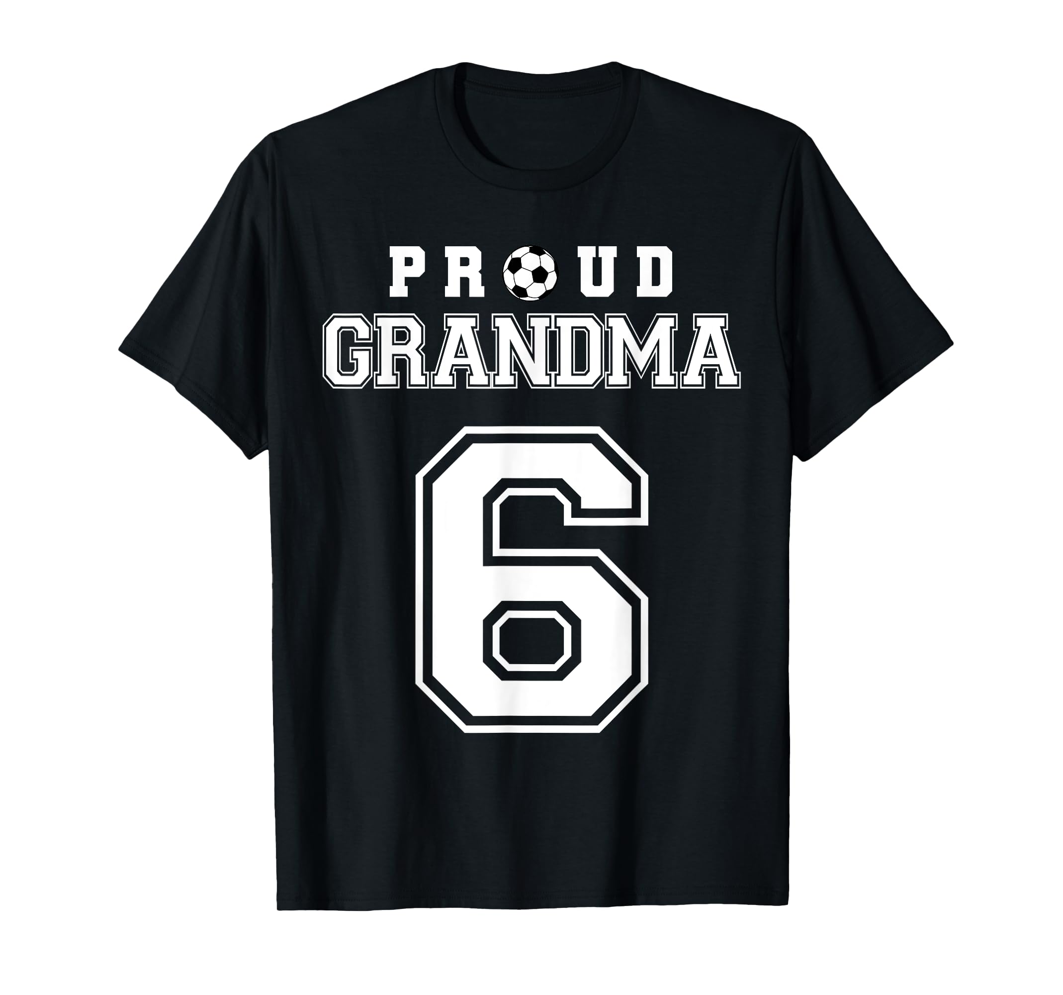 Number 6 Custom Proud Soccer Futbol T-Shirt - Aesthetic Graphic Unisex