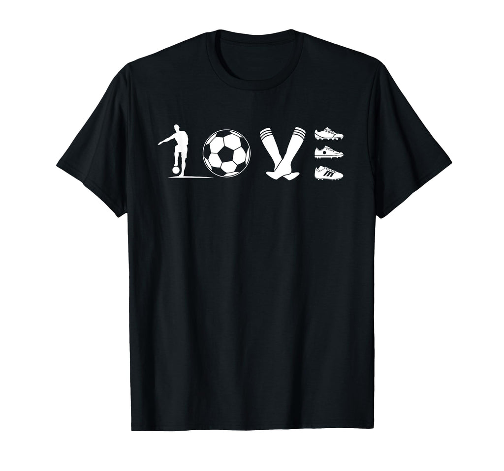 Soccer Love Gift Football Player Teens T-Shirt - Minimalist Print Men Women