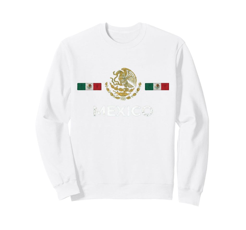 Mexico Flag Mexican Hispanic Pride Sweatshirt - Aesthetic Graphic Unisex