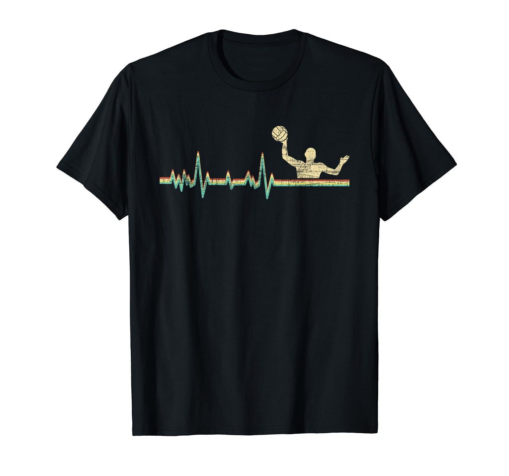 Water Polo Pulse Heartbeat Goalie T-Shirt - Aesthetic Graphic Unisex