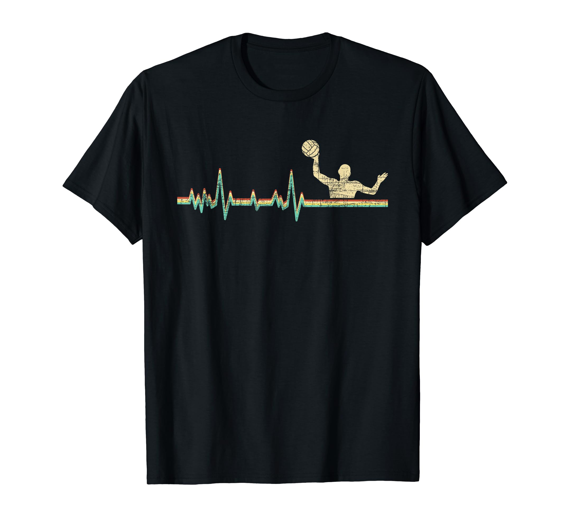 Water Polo Pulse Heartbeat Goalie T-Shirt - Aesthetic Graphic Unisex