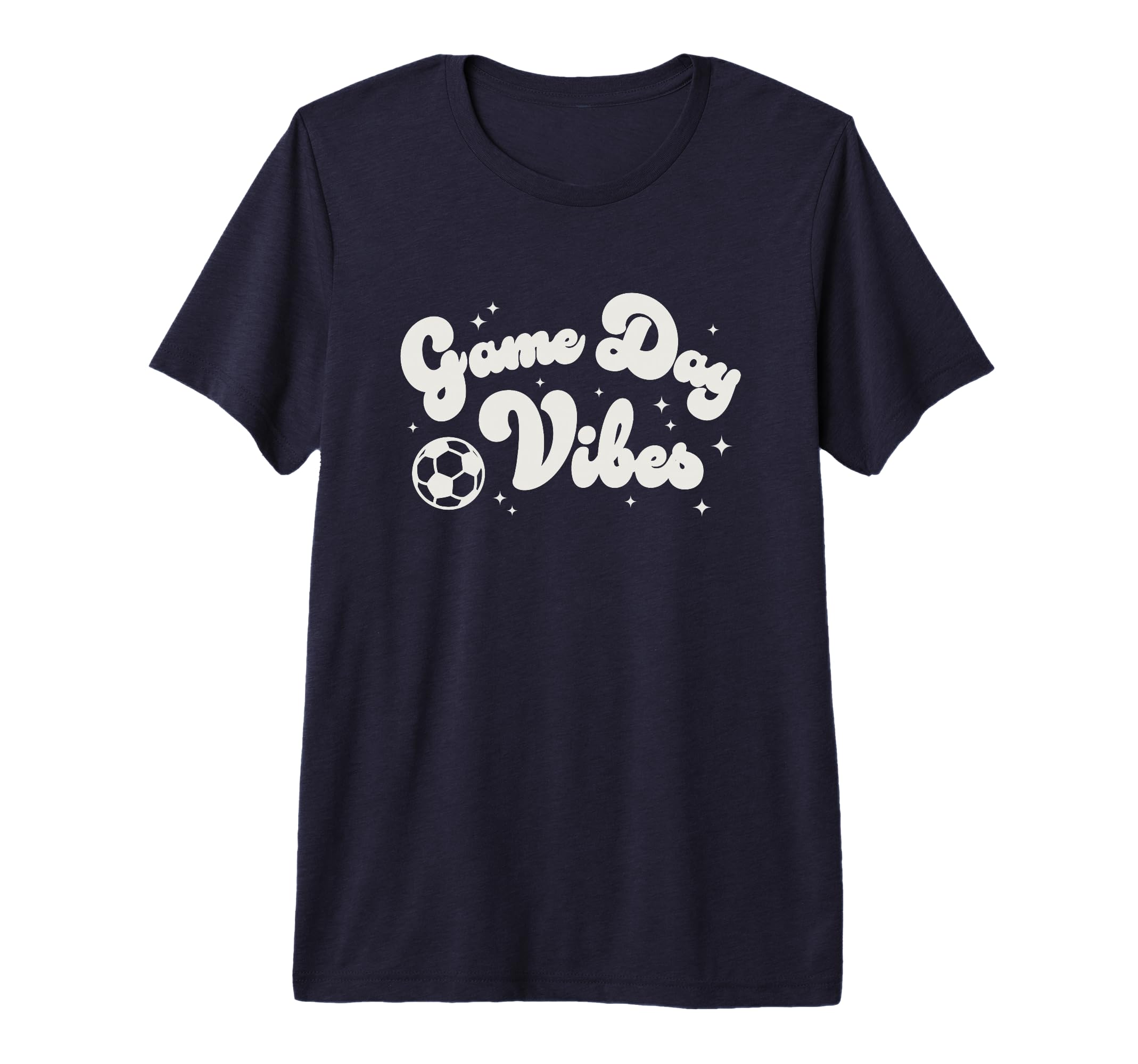 Trendy Soccer Game Day Vibes Big T-Shirt - Novelty Apparel for Adults