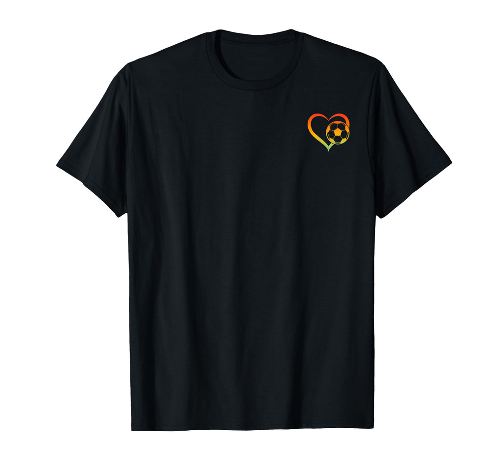 Soccer Player Soccer Heart Soccer Ball T-Shirt - Aesthetic Graphic Unisex