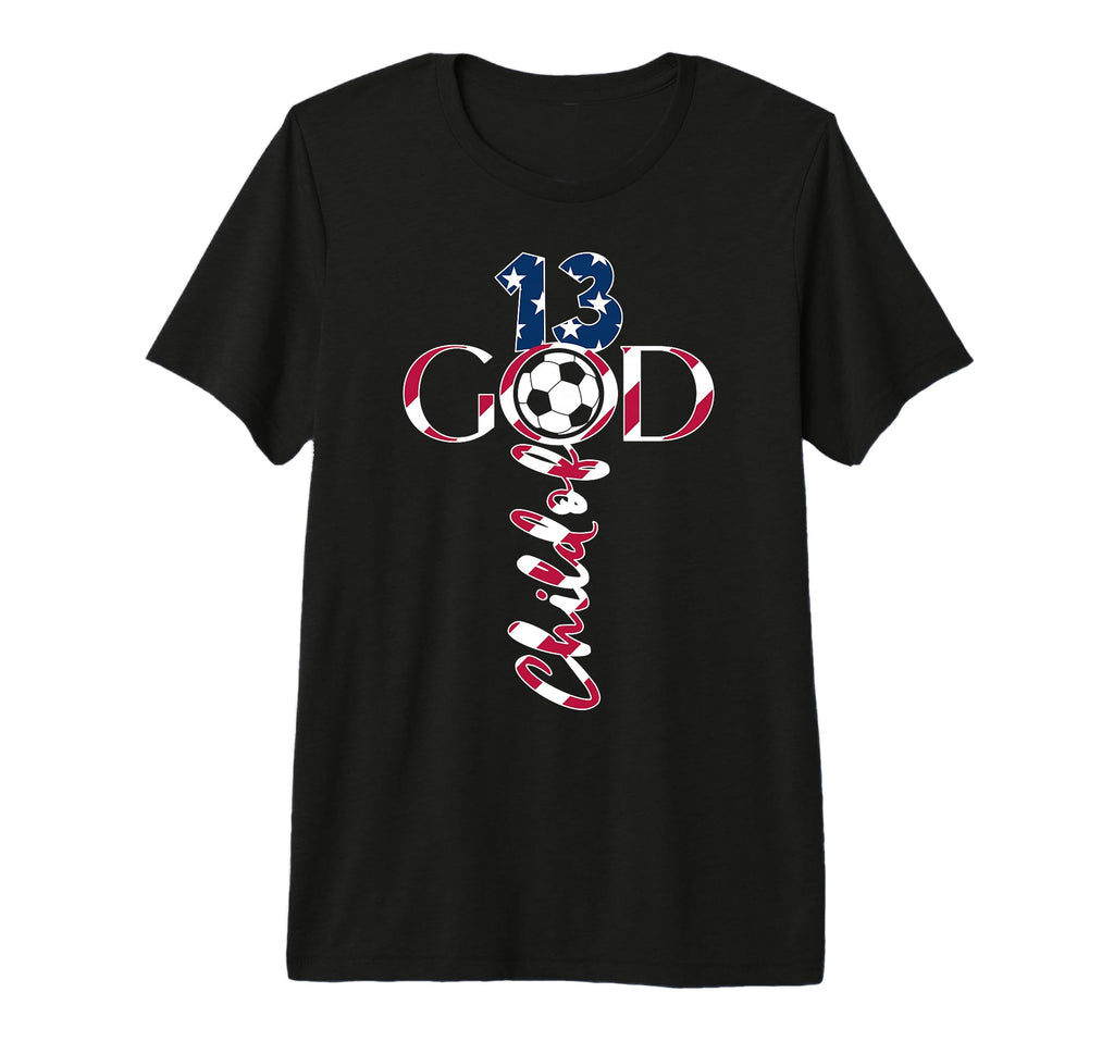 Jesus 13 Years Child God Soccer 13Th T-Shirt - Minimalist Print Men Women