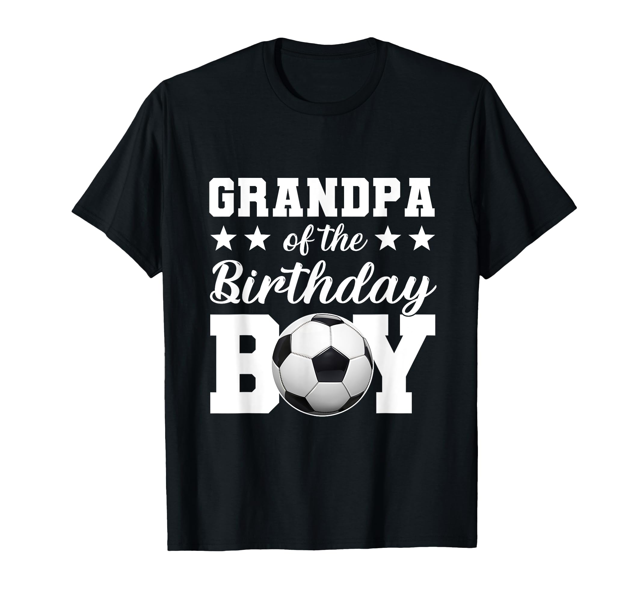 Grandpa Birthday Soccer Birthday Family T-Shirt - Graphic Print Men Women