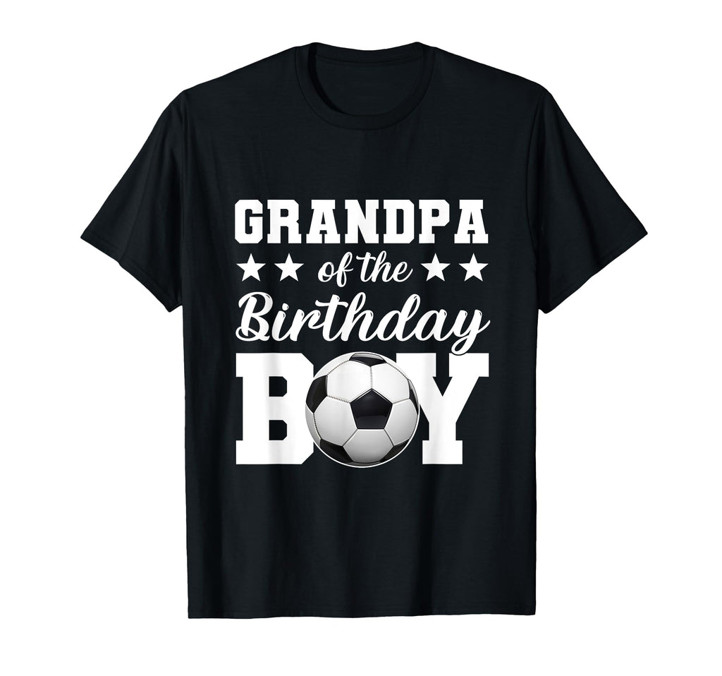 Grandpa Birthday Soccer Birthday T-Shirt - Novelty Apparel Men Women
