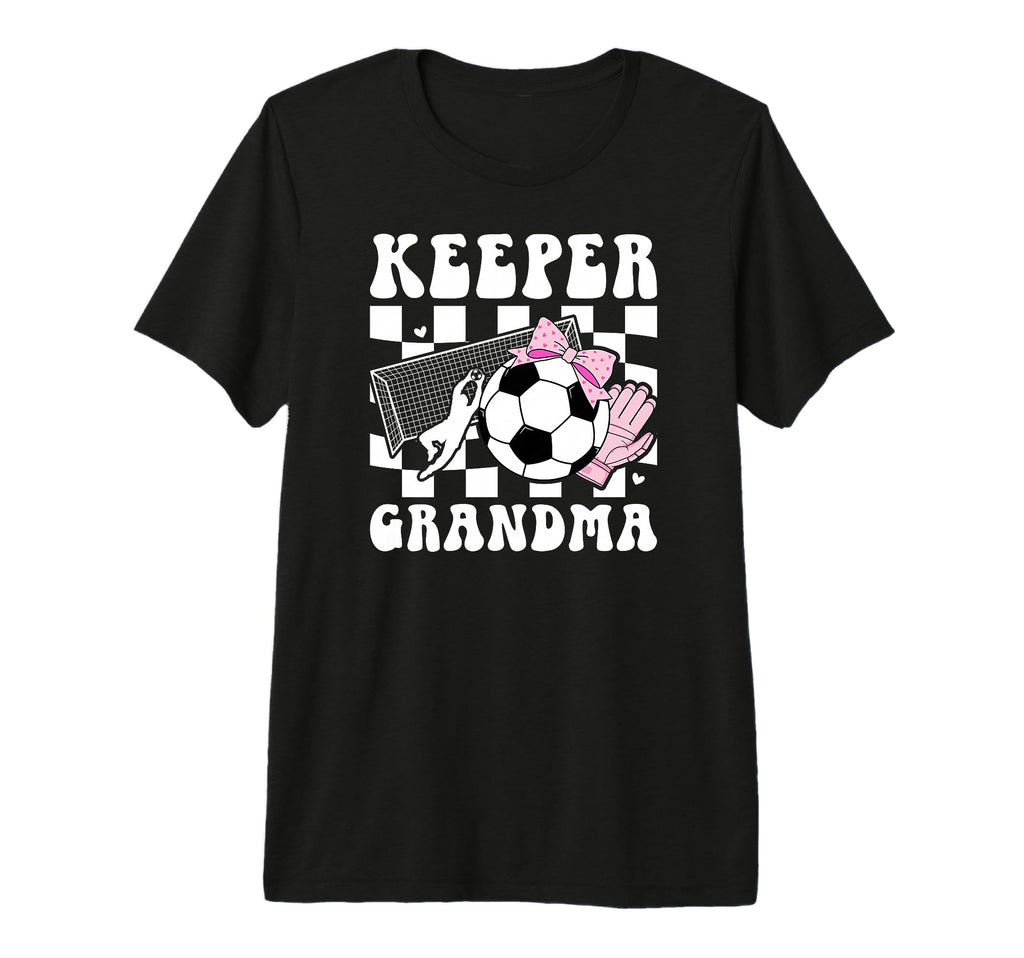 Groovy Soccer Keeper Grandma Soccer T-Shirt - Streetwear Style for Adults