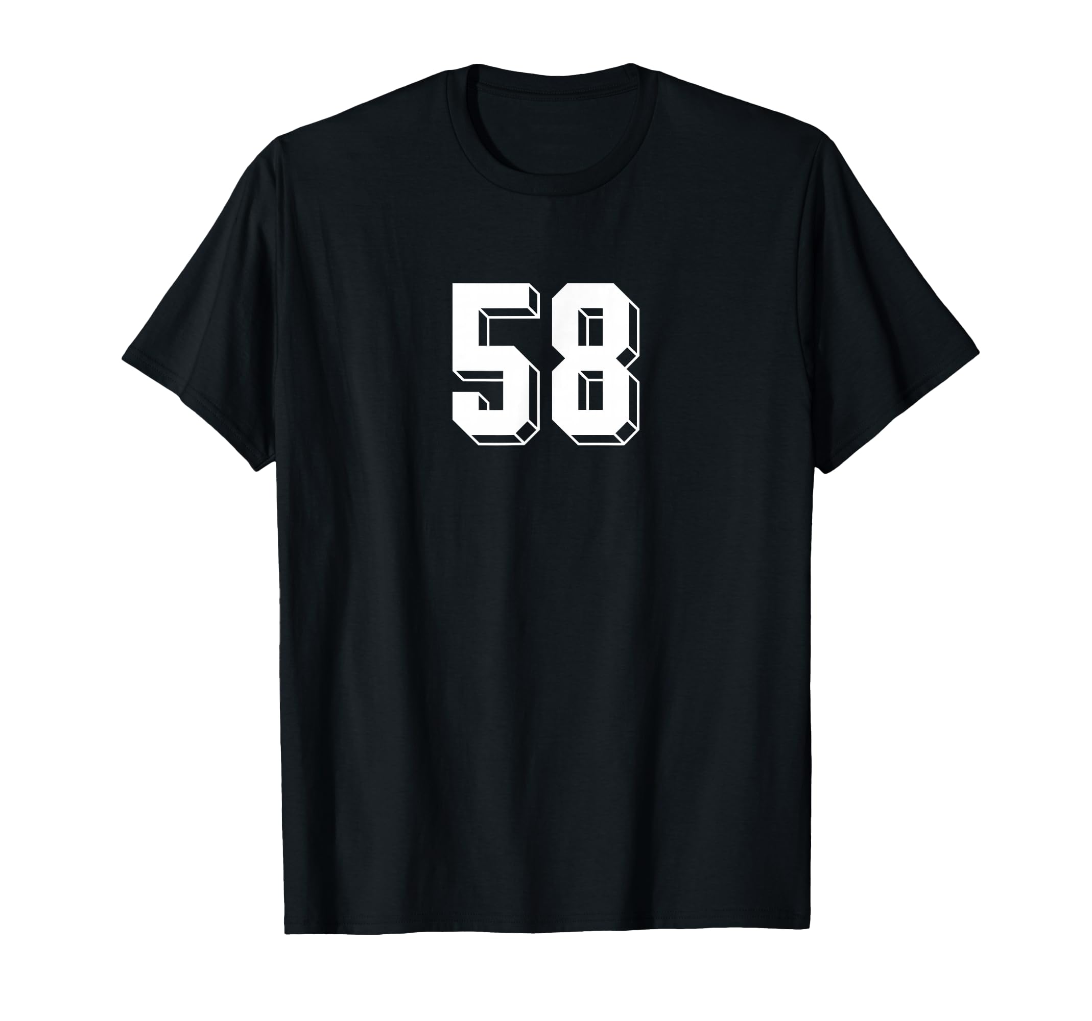 Number 58 80S 90S Soccer Team T-Shirt - Aesthetic Graphic for Adults