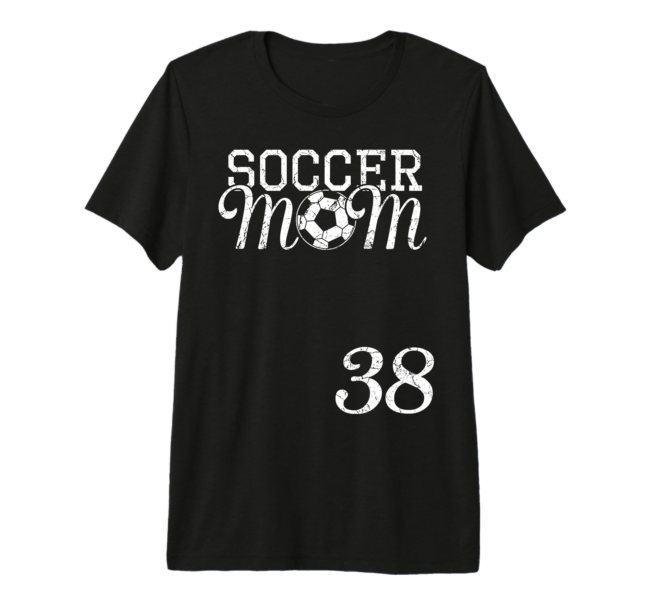 Soccer Mom Jersey Number 38 Favorite T-Shirt - Novelty Apparel Unisex
