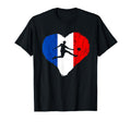 France French Soccer Team Heart French T-Shirt - Trendy Graphic Unisex