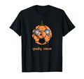 Spooky Season Soccer Ball Pumpkin T-Shirt - Minimalist Print Unisex