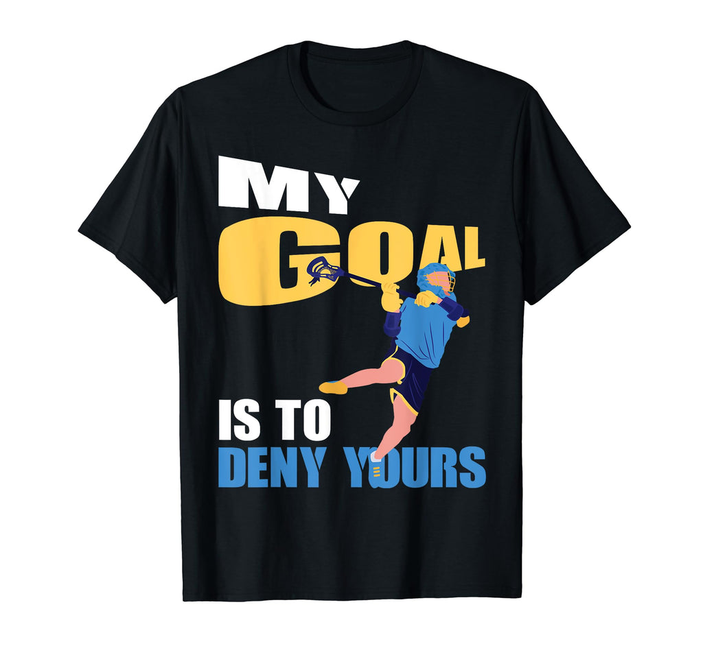 Funny Lacrosse Player Lacrosse Goalie T-Shirt - Minimalist Print Unisex
