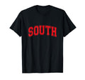 Red South Team Colors Spirit Sports T-Shirt - Streetwear Style for Adults