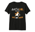 Just Who Loves Cats And Soccer Cat T-Shirt - Fun Novelty Design Unisex