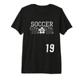 Number 19 Soccer Mom Mothers Day 19 Player T-Shirt - Unique Graphic Unisex