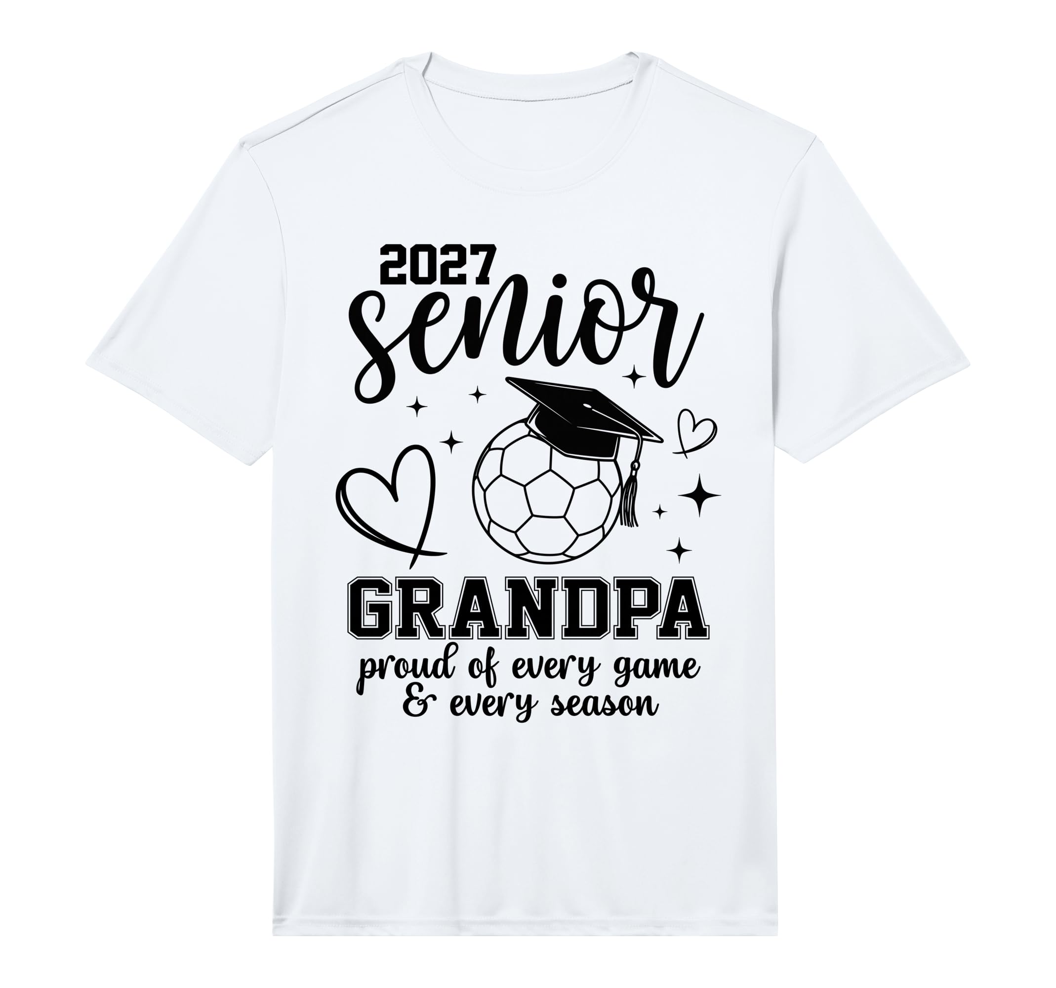 2027 Senior Soccer Grandpa Proud Family T-Shirt - Aesthetic Graphic Unisex