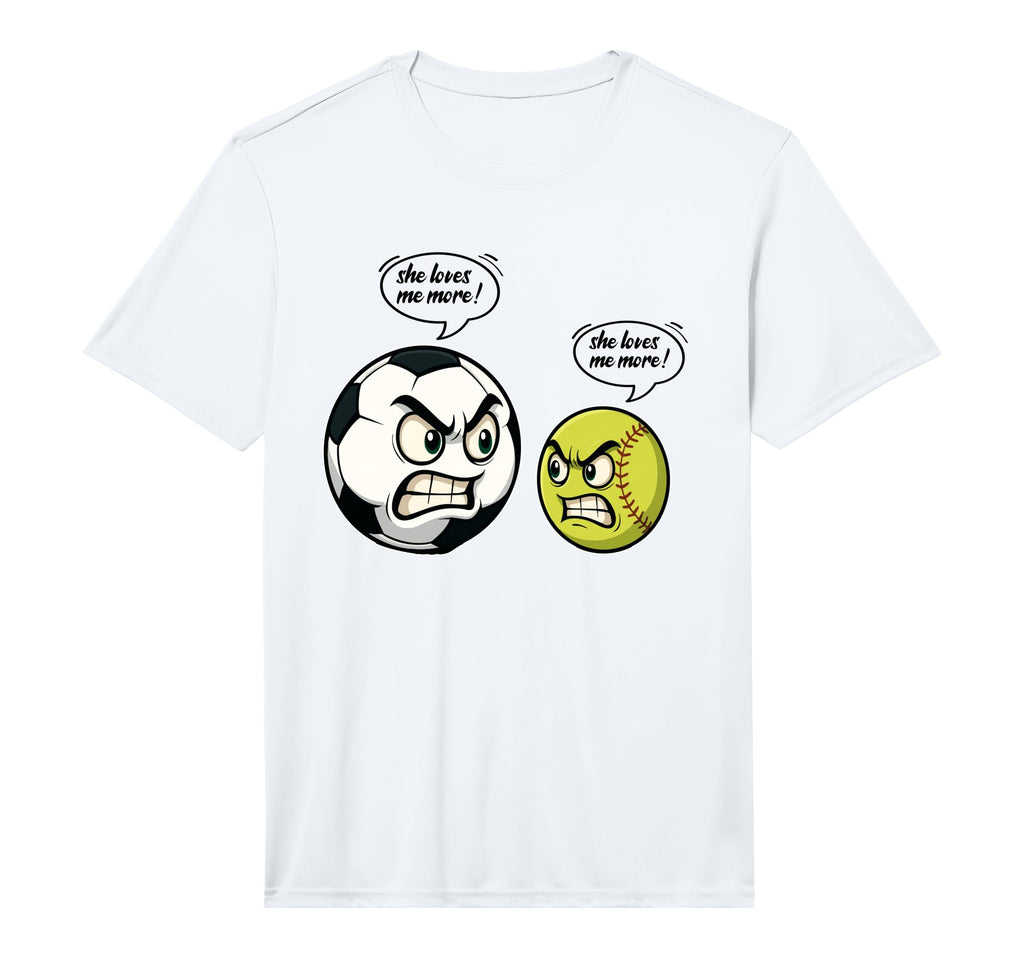 Mens Funny Softball Soccer Daughter She T-Shirt - Graphic Print Men Women
