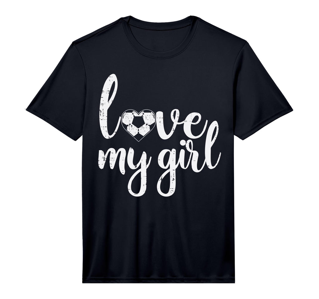 Love My Soccer Football Sports Mom Dad T-Shirt - Graphic Print Unisex