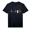 Mexico Heart Heartbeat Ekg Pulse Mexican T-Shirt - Unique Graphic Unisex