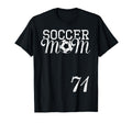 Soccer Mom Jersey Number 71 Favorite T-Shirt - Custom Art Print for Adults