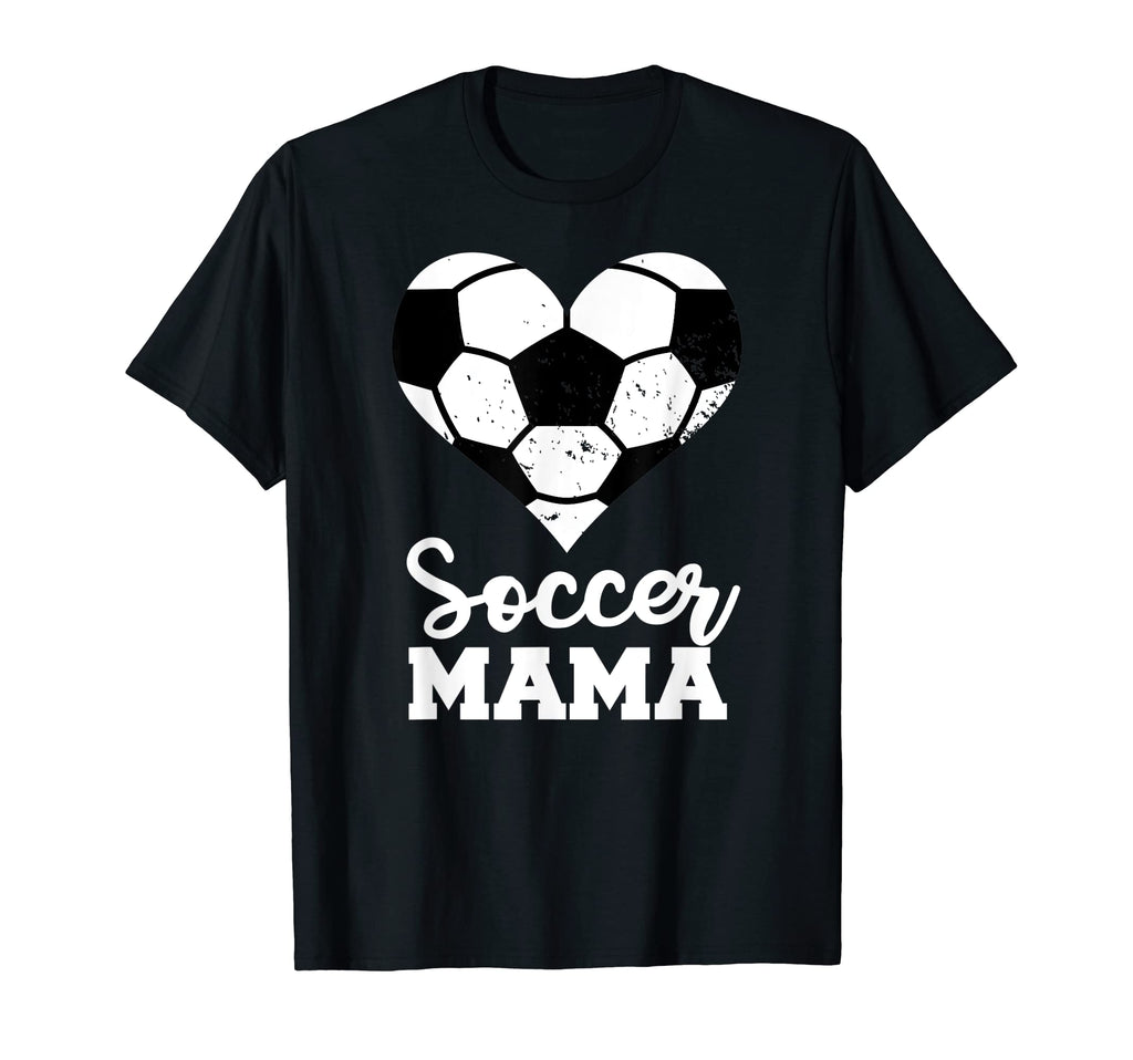 Soccer Mama Funny Soccer Heart T-Shirt - Minimalist Print for Adults