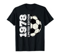 1978 47Th Birthday Soccer Lovers T-Shirt - Minimalist Print Unisex