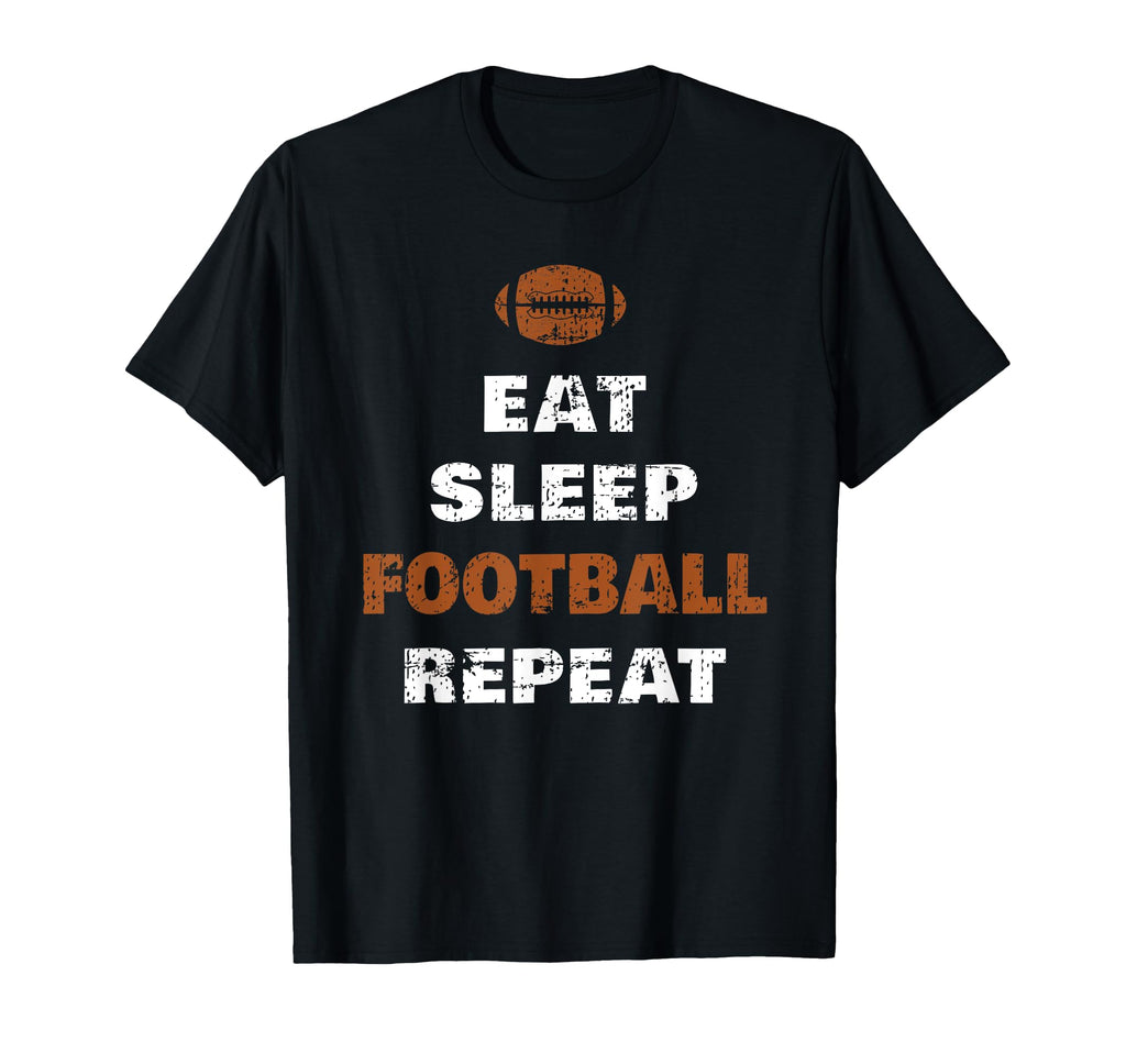 Eat Sleep Football Repeat Love T-Shirt - Aesthetic Graphic for Adults