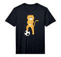Tiger Soccer Player Big Cats Wildlife T-Shirt - Aesthetic Graphic Unisex