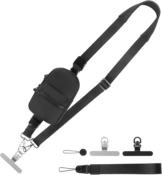 Phone Strap Crossbody Wrist Strap, Upgraded Phone Lanyard with Adjustable Purse