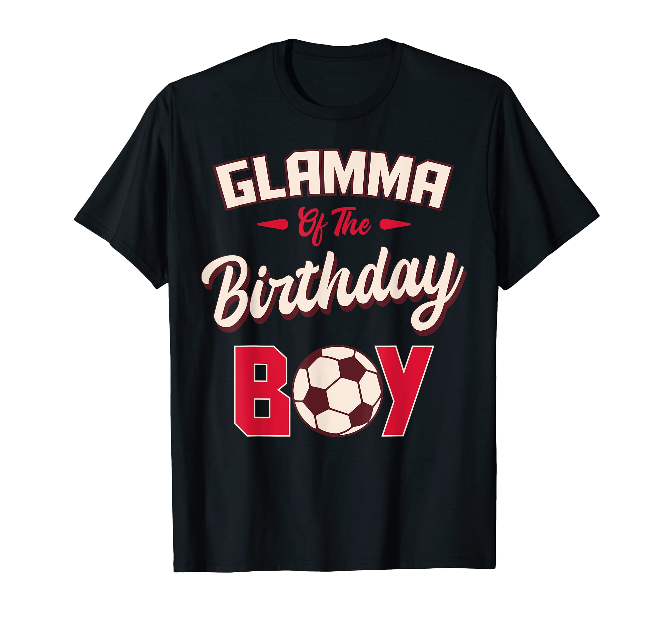 Glamma Birthday Soccer Player T-Shirt - Casual Everyday Wear for Adults