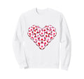 Heart Shaped Soccer Ball Artwork Sweatshirt - Trendy Graphic Unisex