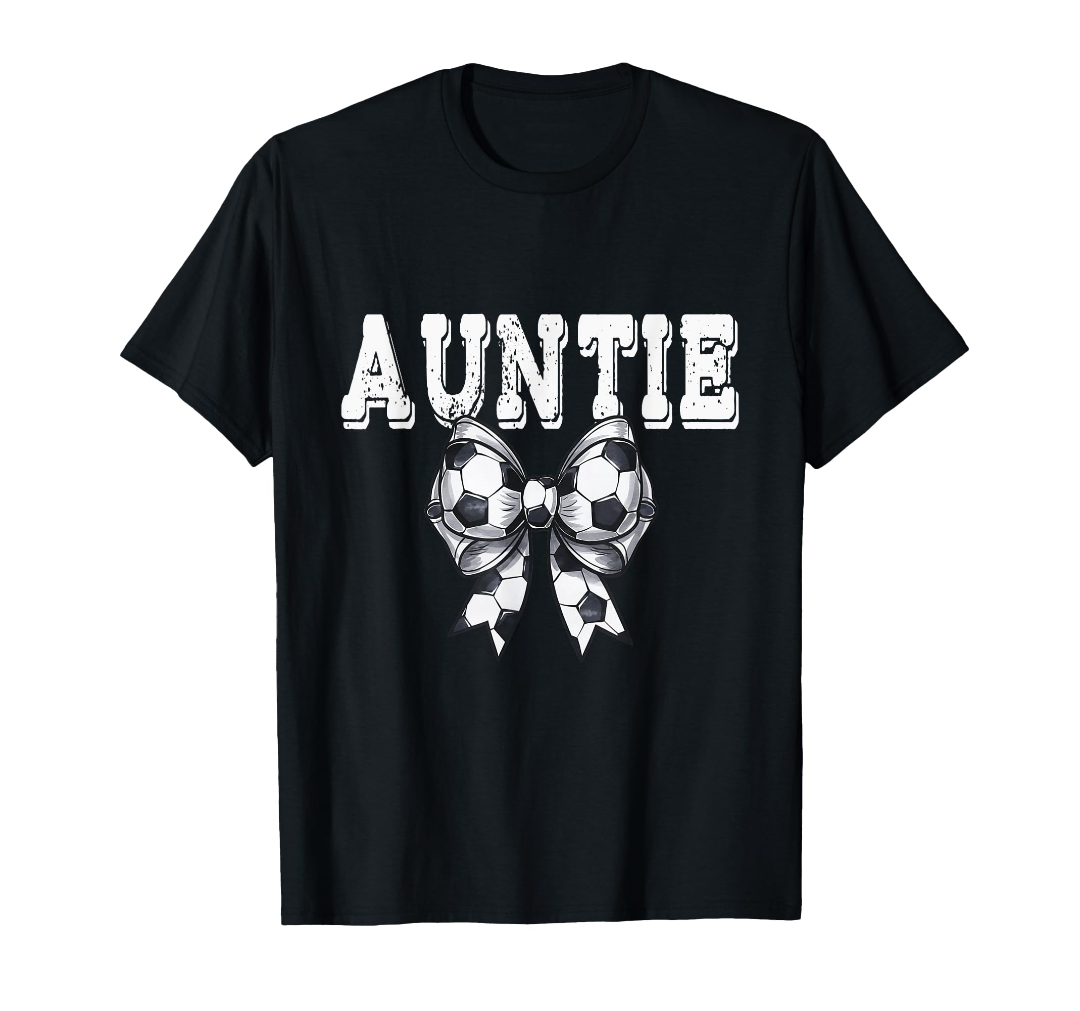 Coquette Soccer Bow Mom Auntie Grandma T-Shirt - Aesthetic Graphic Unisex