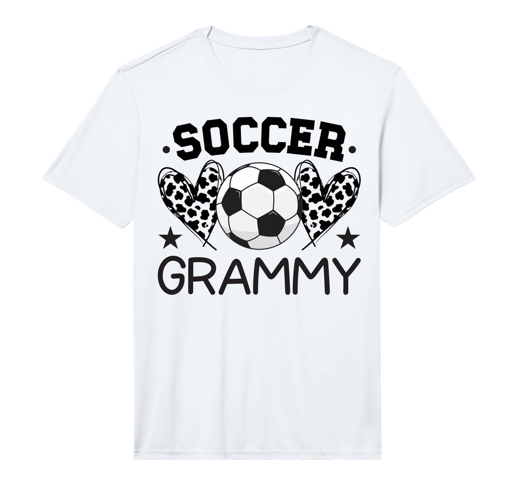 Mens Soccer Grammy Hearts Grammy Soccer T-Shirt - Unique Graphic Men Women