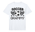 Mens Soccer Grammy Hearts Grammy Soccer T-Shirt - Unique Graphic Men Women
