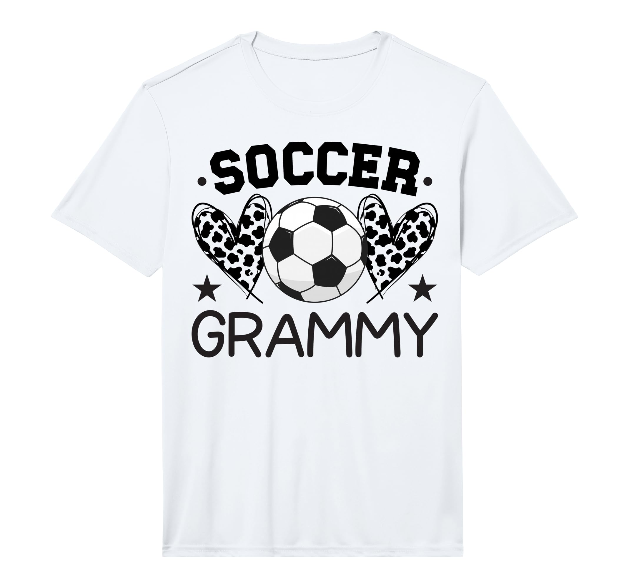 Mens Soccer Grammy Hearts Grammy Soccer T-Shirt - Unique Graphic Men Women