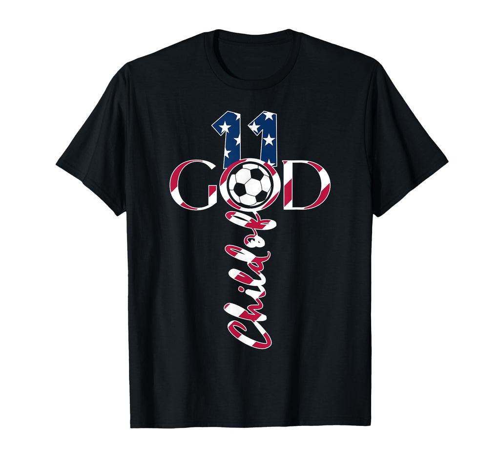 Jesus 11 Years Child God Soccer T-Shirt - Aesthetic Graphic for Adults