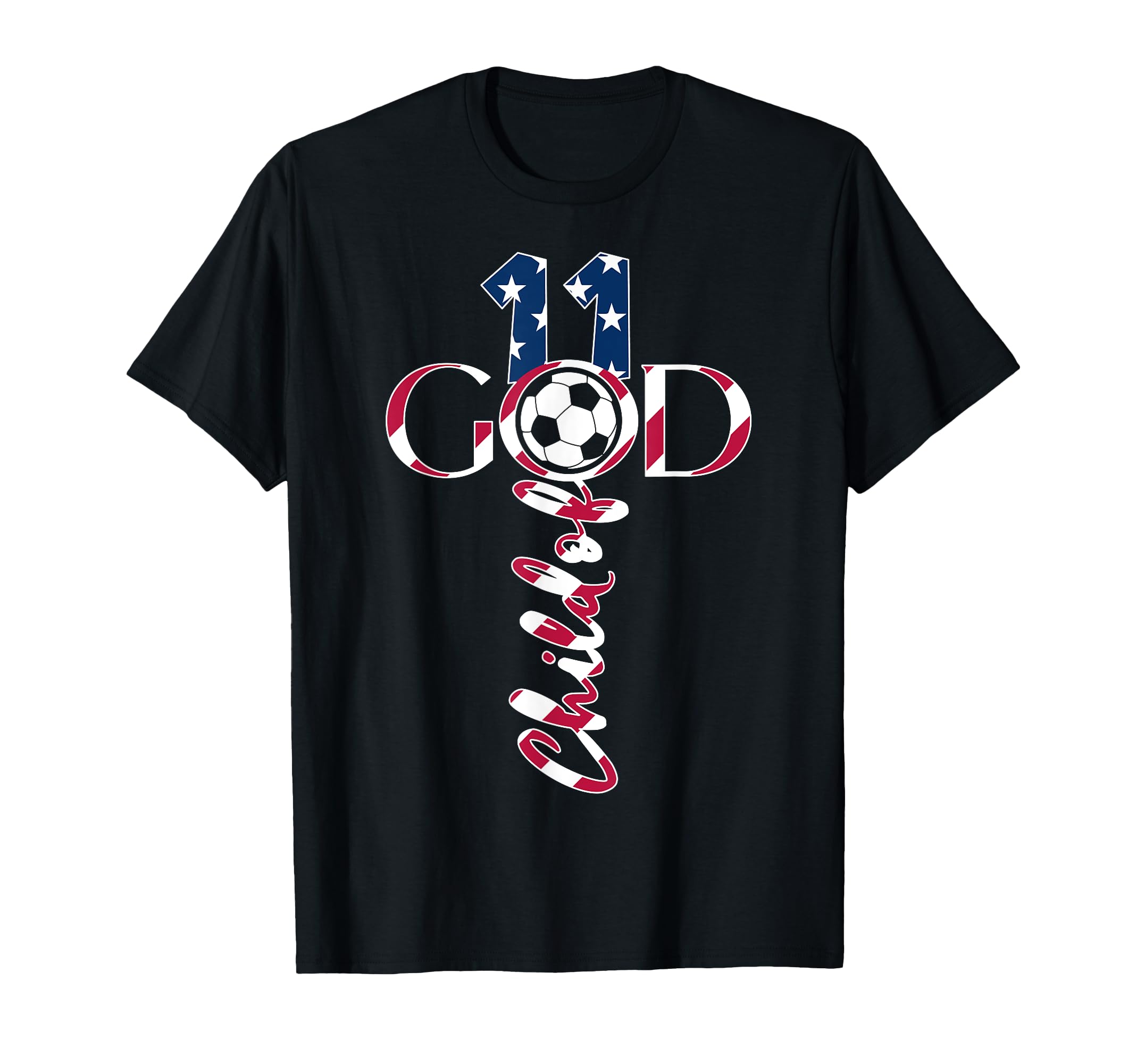 Jesus 11 Years Child God Soccer T-Shirt - Aesthetic Graphic for Adults